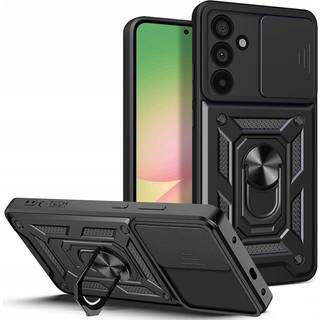 Samsung Galaxy A56 (5G) Tech-Protect Camshield Cover m. Magnetisk Fingerring & Ståfunktion - Sort