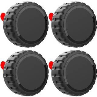 Apple AirTag 1/2 selvklæbende vandtæt etui - 4 stk. - Sort