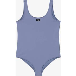 Girls Swimsuit - CK Monogram - Purple - 8-10