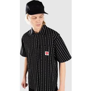 Drewe Skjorte, Heart C Pinstripe - Black/Natural, L