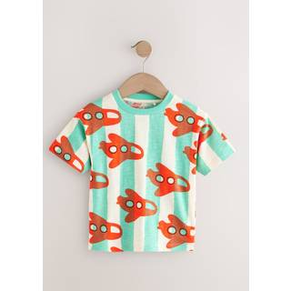 Next Green Short Sleeve Stripe T-Shirt (3mths-7yrs)