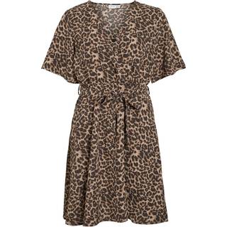 Leopardprint Kort Kjole