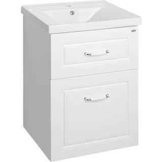 Tvättställsskåp Yorkshire Vit 50x44 cm med Handfat Vit Blank