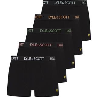 Lyle & Scott Lyle & Scott Black Miller Underwear Trunks 5 Pack