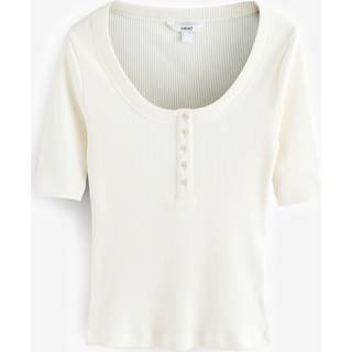 Next Bred Rib Kortærmet Button Henleys TopEU 48 (UK 20)