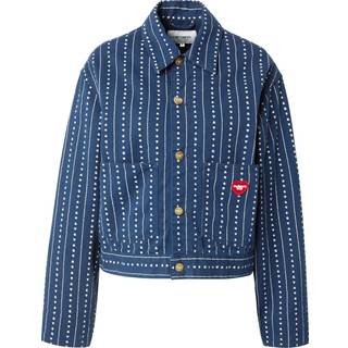 W' Drewe Jacket - Heart C Pinstripe, Ink/Natural - Carhartt WIP - Blå S