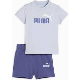 Puma Minicats Essentials Tee and Shorts Set Toddler, Blue, Size 4-6M, Clothing - Cool Weather - 4-6M