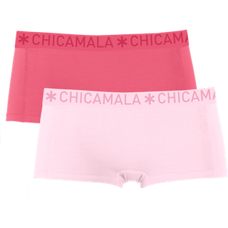 Meisjes 2-pack Boxershorts Effen