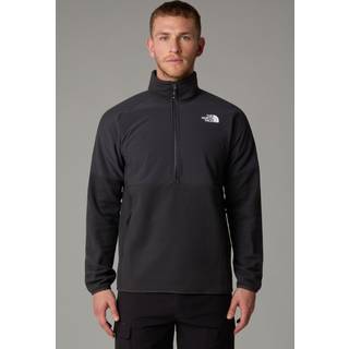 The North Face Glacier Heavyweight 1/2 Zip Fleecesweatere Herrer størrelse XXL farve sort/grå