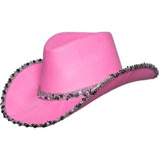 Pinker Cowboyhut mit Glitter