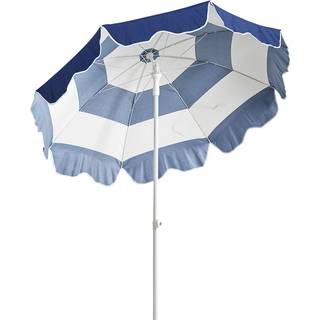 Brafab Follina parasol Blå/hvid 1,8 m