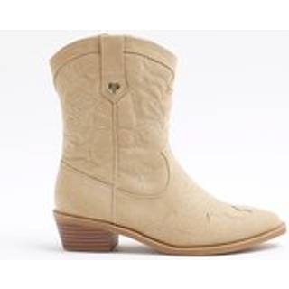 River Island River Island Beige Girls Suede Western Boots