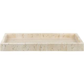 Mette Ditmer Travertine dekorationsbakke 16x31 cm Linen