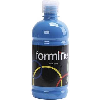 Temperamaling Mat Primær Blå 500ml - Kreativ Finish