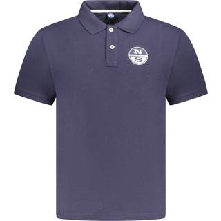 North Sails Blue Cotton Men Polo Shirt