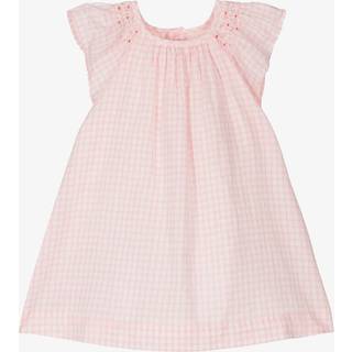 Bonpoint Baby Carmella smocked checked cotton dress - pink - M 6