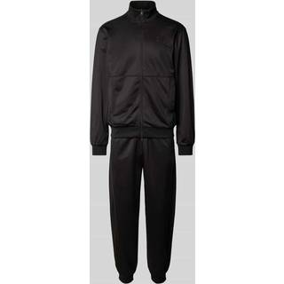 EA7til mænd. 7M000237_AF12449 Træningsdragt med synlighed og fuld lynlås af genbrugsstof ASV Black (L), Sort, Casual, Sport, Multisport, Pol