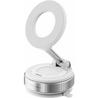 MaxMount Vakuum Telefonholder med magnetisk ring - Hvid