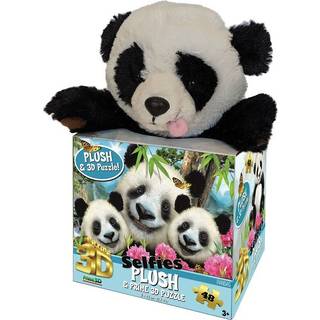 3D Puslespil med plys pandabamse