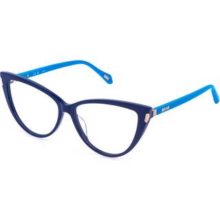 Just Cavalli VJC126 09QL 57 Briller Kvinder Blue - Shiny Full Blue - 57mm