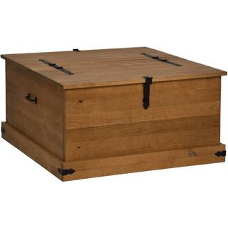 opbevaringskiste HALDEN 91x91x47 cm massivt fyrretræ