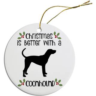 Uppfödda specifika julprydnadskoonhound