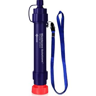 Membrane Solutions Membrane Solution Water Filter Straw II Blue, OneSize