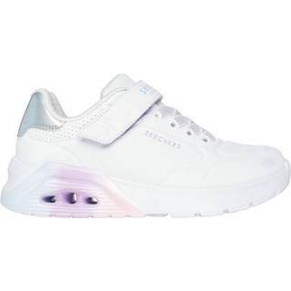 Skechers Uno Lite Sneaker Hvid Med Metallic Detaljer Og Air Cushion - Str. 30