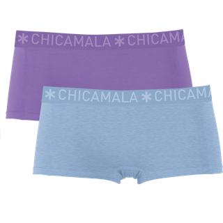 Meisjes 2-pack Boxershorts Effen