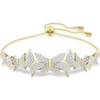 Idyllia Lilia Armband, Schmetterling, Weiß, Goldlegierungsschicht