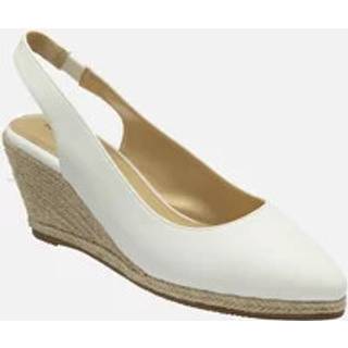 Lotus Lotus White Slingback Wedges Espadrilles Shoes