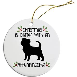 Uppfödda specifika runda julprydnadsgakhund