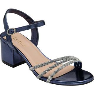 Lotus Lotus Blue Heeled Strappy Sandals