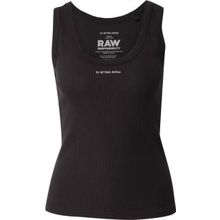 Slim Rib Tank Top - Black - Women