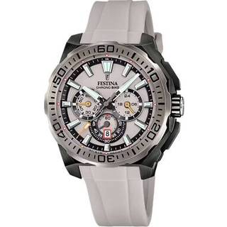 Festina F20726/1 Herrenuhr Chronograph Schwarz/Sandfarben