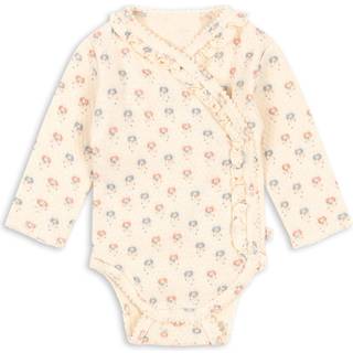 Konges Sløjd GOTS Sui Newborn Frill Langærmet Body Pipa Petite 3 months  Creme  3 måneder  kvinde