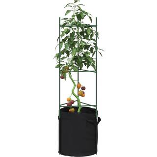 plantestativer med planteposer 2 stk. 116 cm stål og PP