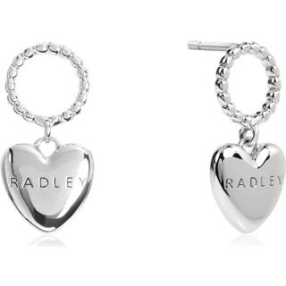 Radley Radley Sølv Tone Hanging Hjerte Øreringe