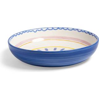 &k Amsterdam Tableware - 'Boavista' salad bowl, blue in Multicolour Porcelain
