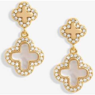 Jon Richard Jon Richard Perlemor Dobbelt Dråbe Kløver Øreringe