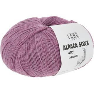 Lang Yarns Alpaca Soxx 4-ply 0065 Indhold: 70% Superfine alpaca, 30% Nylon Vægt/længde: 100 g = ca 390 m Anbefalede pinde: 2.50-3.50 mm Strikkefasthed: 10 x 10 cm = 30 m x 41 r Vask: Max 30 °C / Kan tørretumbles ved lav varme / Brug vaskemiddel til finvask uden skyllemiddel.