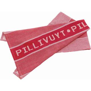 Viskestykke fra Pillivuyt - Rød/Hvid farve - Recyclet bomuld/andet
