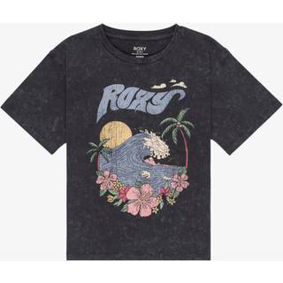 Roxy Roxy Grey Gone To California Graphic Logo 100% Cotton T-Shirt