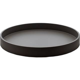 Mojoo Mat lakeret dekorationsbakke Ø30x4 cm Black