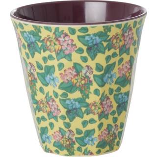 Rice Melamin Becher Emma's Print Blumen Hellbgelb Medium