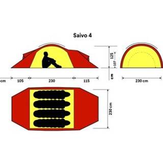 Hilleberg Saivo 4 Green, OneSize