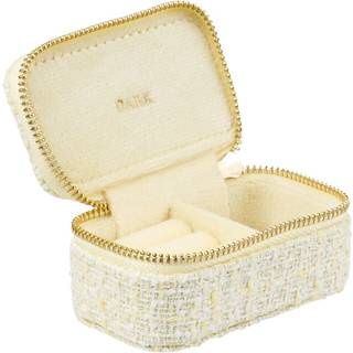 DARK Tweed Jewellery Box Micro Pale Yellow