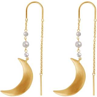 ByBiehl Summer Moon øreringe i forgyldt med perle