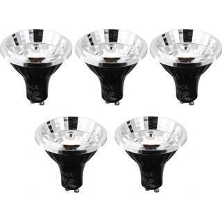 Sæt med 5 GU10 3-trins dæmpbare Kelvin LED-pærer 70mm 6W 500 lm 2200 - 3600K