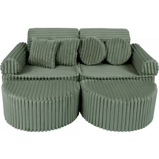 MeowBaby Churros Sofa Max, Olive Sage Green